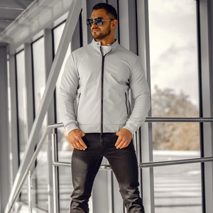 Vestes coupe-vent personnalisées pour l'hiver Manches longues Deux poches sur le devant Logo personnalisé imprimé Veste coupe-vent brodée - Product Image 1