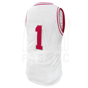 Débardeur de basket-ball réversible personnalisé avec débardeur de vêtements de basket-ball en polyester 100% avec tissu personnalisable - Product Image 3