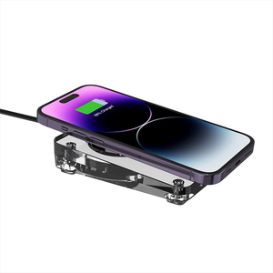 Cargador inalámbrico magnético transparente Estación de carga inalámbrica rápida de 15W con almohadilla de carga rápida de luz nocturna para iPhone - Product Image 3