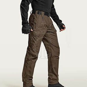 Pantalones Cargo de hombre informales ligeros e impermeables 100% algodón ecológico transpirable secado rápido fabricante de Pakistán al por mayor - Product Image 3