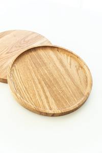 Ensemble de plateaux en bois faits à la main pour servir les repas et les boissons, accessoires de cuisine de la meilleure qualité, plateaux ovales en bois d'Inde, vente artisanale - Product Image 5