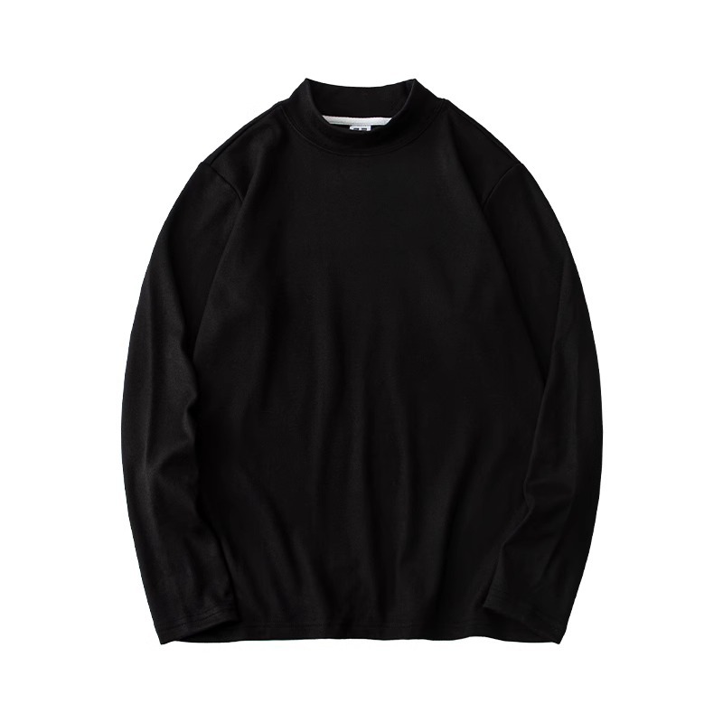 [German velvet][Half turtleneck] Black