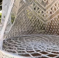 Couleur blanche Nouveau design Macramé Grand Hamac Chaise Style Boho Tissé à la Main adulte Grande Balançoire pour salon et patio