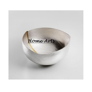 Bol alimentaire en aluminium au design admirable, bol à dessert avec dates dorées de qualité supérieure pour restaurant et usage domestique - Product Image 2