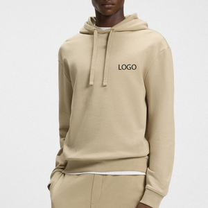 Sweat à capuche élégant pour homme en polaire épaisse 100% coton Logo personnalisé Vêtement décontracté d'hiver Vêtements de rue confortables Tenues tendance - Product Image 1