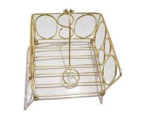 Creative Handmade Serviette <b>Napkin</b> Holder High Selling Factory Customized Metal Tissue <b>Dispenser</b> Dinnerware Table Accessories - Product Image 2