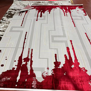 Alfombra Rectangular Moderna Adiva, Hecha a Máquina, Jacquard, de Polipropileno, Yute y Poliéster, Tejida, de Pelo Alto, Gruesa, Resistente a las Manchas, para el Hogar - Product Image 1