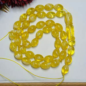 ลูกประคำอำพันสีเหลืองและสีขาว, อัมพันมิสบาฮ์, 39 เม็ด - Product Image 6