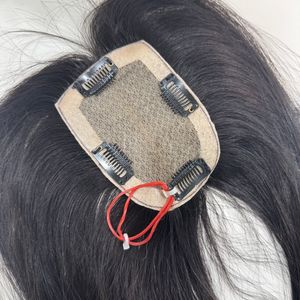 Cheveux humains 100% vrais cheveux humains vietnamiens, base en soie, topper en dentelle, frange droite, cheveux humains 2025 - Product Image 1