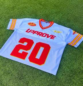 Maillot de football rétro pour hommes Streetwear de football Boxy T-shirts avec logo personnalisé de sublimation Fabricant de maillot long pour hommes - Product Image 3