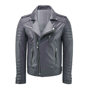 Chaqueta de Motociclista Roja Estilo Biker de Cuero Genuino con Protección CE, Resistente al Viento, Transpirable, Talla Grande, Manga Larga, para Invierno - Product Image 3