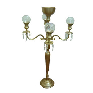 Accesorios decorativos para el hogar con acabado personalizado, soporte de candelabro de Metal, producto de tendencia superior, soporte de portavelas de 5 brazos - Product Image 2
