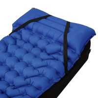 Lit gonflable d'extérieur LLOYDBERG avec support, matelas de camping individuel pliable et portable, lit de camping gonflable confortable et luxueux