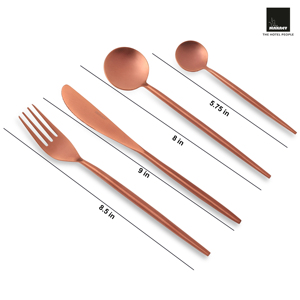 Best Selling Rose <b>Gold</b> Stainless Steel <b>Cutlery</b> <b>Set</b> Wedding Tableware for Parties - Product Image 4