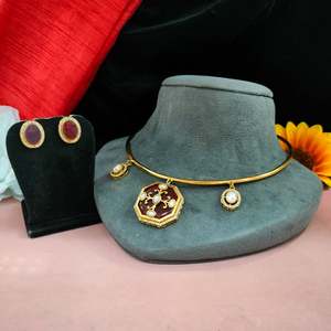 Monalisa ชุดบานพับเพชรจากหินและอเมริกันสำหรับผู้หญิงทำจากวัสดุที่เป็นมิตรกับผิวและป้องกันการเสื่อมเสียเหมาะสำหรับงานปาร์ตี้ - Product Image 2