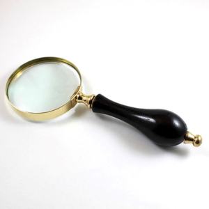 Lupa de Aumento 10X con Marco de Metal Vintage, Mango de Latón Macizo, Lentes de Aumento Premium con Borde de Latón - Product Image 5