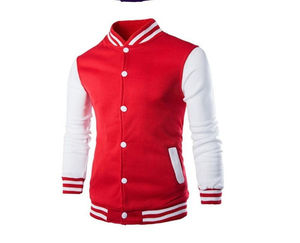 Plus Size Custom Logo Men's Varsity Jackets for College Stand Collar Winter Blank Wholesale CollegeBaseballjacket for men - Product Image 4