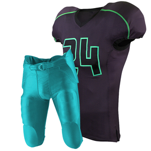 Conjunto de uniformes de fútbol americano adulto al por mayor directo de fábrica de alta calidad Jersey sublimado de manga corta de verano - Product Image 1