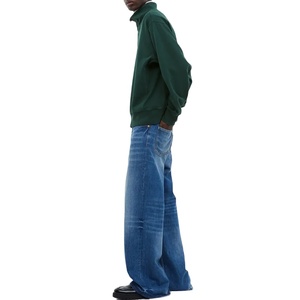 Jersey de hombros caídos de gran tamaño para hombre con logotipo personalizado estilo Hip Hop 100% algodón cuarto de cremallera Sudadera con capucha estampado diseño de peso pesado 2025 - Product Image 4