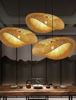 Lustre en rotin de luxe ANNO pour escalier duplex, luminaire suspendu LED surdimensionné pour villa