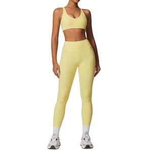 Bra and <b>Shorts</b> Set Halter <b>Tight</b> Fitting <b>Short</b> Top Casual Fitness Trousers Accept OEM Service Gym Clothing Active Wear Yoga - Product Image 1
