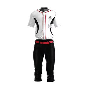 Uniformes de béisbol transpirables con logotipo personalizado para hombre, conjuntos de ropa de softball de diseño único hechos en fábrica - Product Image 1