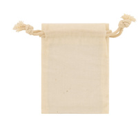 Pochette à cordon en coton noir éco-responsable Kush Export, fermeture à cordon unique, style tendance, antivol, plage, 20-38L