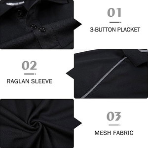 Polo de golf pour homme en tissu léger à séchage rapide, coupe confortable, respirant, matériau durable - Product Image 6