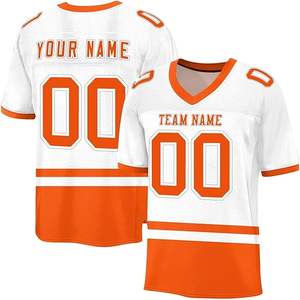 Camiseta personalizada de fútbol de malla y fútbol americano con panel y doble capa de malla, colores personalizados - Product Image 5