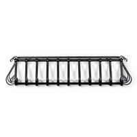 Jardinière créative de qualité en fer noir, cage à plantes en acier, balcon, fenêtre, porte-fleurs, décoration de jardin ornementale, pot