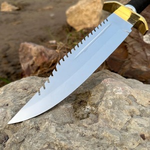 Custom Hand Made Bowie Knife, <b>Anniversary</b> Gift, Wedding Gift, Groomsmen Gift ,Hunting Knife with leather Sheath, Outdoor Knife. - Product Image 3