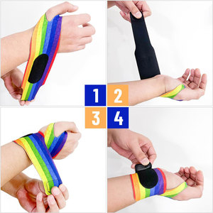 Custom Gym Fitness Wraps Support Barbell Columpios Mano Levantamiento de pesas Power Lifting Muñequeras Correas para hombres y mujeres - Product Image 5