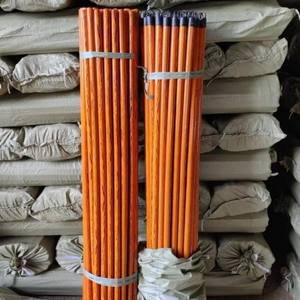 Palo de mopa de madera de 120cm de largo con cabezal de escoba de PVC para limpieza del hogar y limpieza escobas y recogedores duraderos - Product Image 5