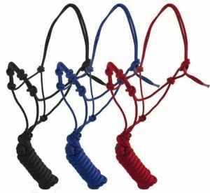 Seasonal Made Cheap Price Free Sample Horse/Cow <b>Rope</b> <b>Halter</b> Control Head Collar Horse <b>Halter</b> With Lightweight Leash All Colours - Product Image 4