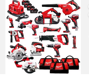 ส่วนลดใหญ่ สินค้ามาใหม่ ชุดเครื่องมือไร้สาย Milwaukee 26950-30/28960-260 FUE-EL 18V ลิเธียมไอออน 15 in 1 คอมโบคิท ชุดเครื่องมือ Wauks - Product Image 1