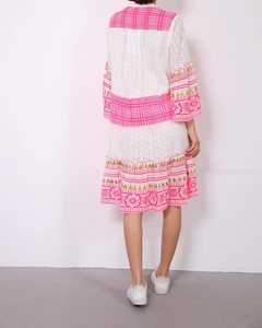 Blusa de Chifón con Bordado de Cuentas y Diseño Paisley, Estilo Moderno, Larga hasta el Suelo, Sin Mangas, con Borlas Tejidas, Talla Estándar, Cuello en V - Product Image 2