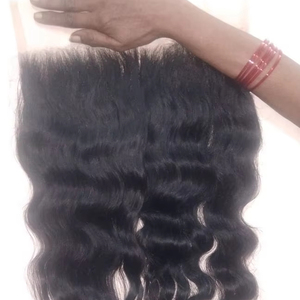 Non traité brut indétectable 13x6 dentelle frontale 13x4 7x7 pour fermeture à lacet suisse oreille mince fermeture à lacet pour tresser des cheveux humains - Product Image 1