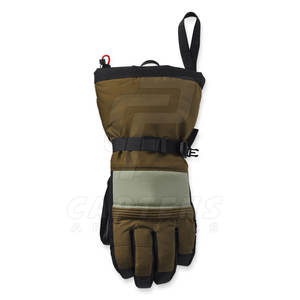 ถุงมือสกีสีทึบถุงมือสกีผลิตจากปากีสถานสไตล์ที่เป็นเอกลักษณ์ - Product Image 2