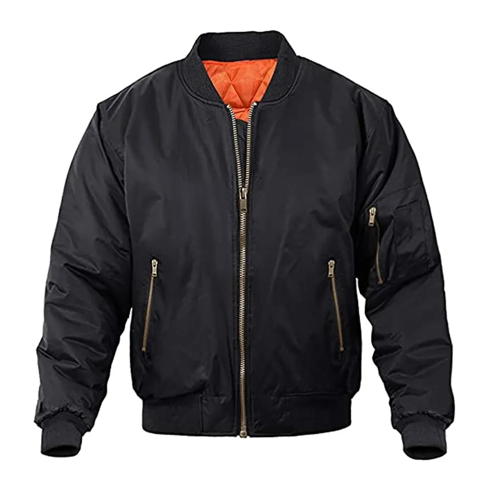 Men's Bomber Jacket Casual Fall Winter Jacket and Coats Outwear Street Windbreaker Lapel Hoodie Autumn Wash Coat