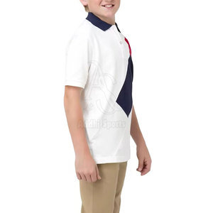 Confort au quotidien doux et élégant classique pour polo pour enfants garçons et filles T-shirt en coton décontracté pour un usage quotidien Technique lavée - Product Image 4