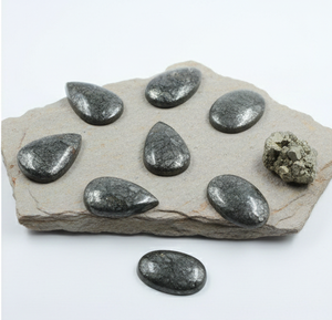 Pierres précieuses en marcassite de haute qualité naturelle, pierres artisanales de qualité supérieure pour la fabrication de bijoux, disponibles en vrac dans différentes tailles - Product Image 2