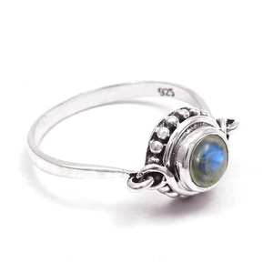 925 Sterling Silver Casual Wear <b>Labradorite</b> Gemstone <b>Rings</b> for Ladies Engagement <b>Rings</b> for Women Fine Wedding Jewelry for Her - Product Image 3