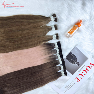 Ombre mélange en vrac russie raides remy cheveux, faisceaux de cheveux humains en vrac, extension de cheveux humains remy vietnam en vrac - Product Image 4