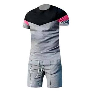 Ensemble de t-shirts et shorts surdimensionnés pour hommes, ensemble de t-shirts lourds décontractés, séchage rapide, impression personnalisée, vêtements de ville grande taille - Product Image 4