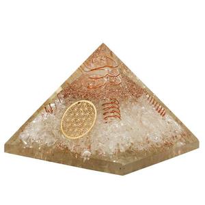 Agate naturelle de haute qualité puces de Quartz clair pyramide d'énergie Orgone en cristal poli pour Feng Shui amour décor à la maison Orgonite - Product Image 3
