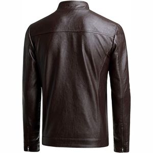 Premium Quality 2025 Custom <b>Real</b> <b>Leather</b> <b>Jackets</b> Customized Color Stand Front Eco-Friendly Waterproof Unisex American <b>Leather</b> - Product Image 5