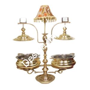 2024 Style Moderne Grand Plat Bol De Service Avec Couvercle De Mariage Décoratif En Laiton De Luxe Chaffing Dish Stand Prix De Gros - Product Image 1