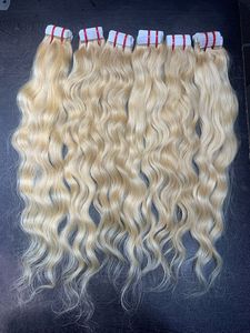 Extension de cheveux de tapein blond lâche texture bouclée prix usine - Product Image 2