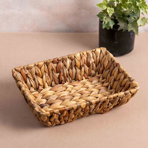 Bandeja trenzada de excelente calidad para exhibir joyas, bandejas de jacinto de agua hechas a mano a bajo precio - Product Image 1