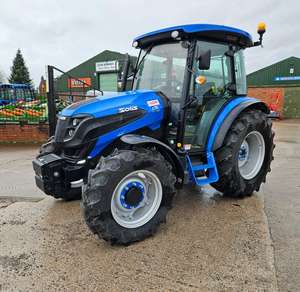Tractor Compacto Solis de 75HP con Ruedas Estrechas, 4WD, para Uso Agrícola, Motor de Alta Velocidad, Bomba, Rodamientos para Caja de Cambios, Garantía de 4 Años para el Motor - Product Image 1